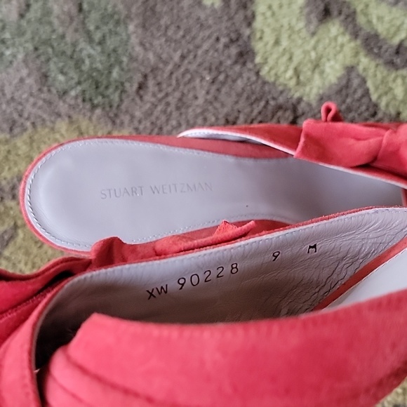 Gorgeous Orange suede slides 9M - Picture 4 of 5